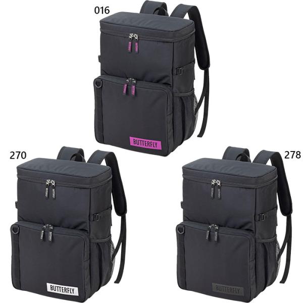 29リットル 016(ロゼ) 270(ホワイト) 278(ブラック) 卓球用具 鞄 カバン かばん バック バッグ ザック おしゃれ オシャレ 男性用 女性用 ユニセックス 男女兼用 両用 最安値に挑戦！ Butterfly ランキング受賞