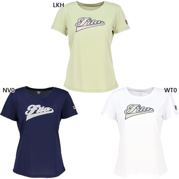 FILA（フィラ） レディース アップリケTシャツ テニス バドミントン
