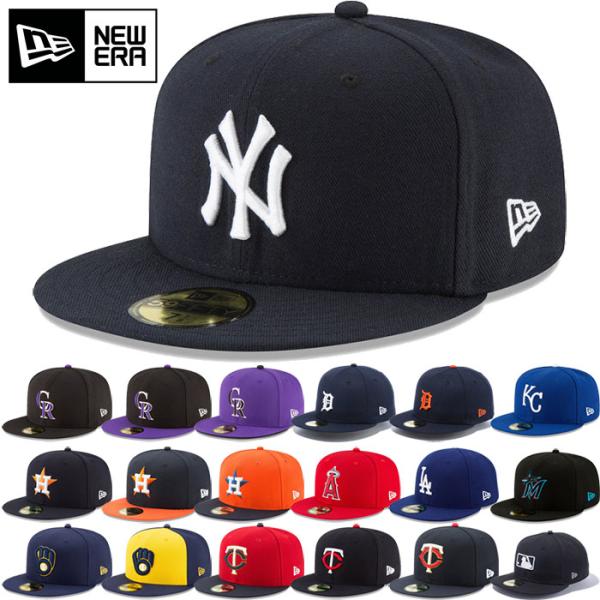 ニューエラ メンズ レディース 59FIFTY MLB 5950 帽子 ベースボールキャップ メジャーリーグ 大リーグ ストリート オンフィールド カジュアル