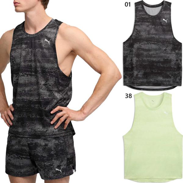 プーマ メンズ ベロシティ M RUN VELOCITY AOP タンク ジョギング マラソン ランニングウェア トップス 529125