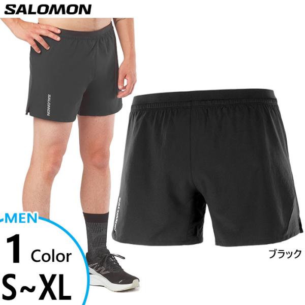 サロモン メンズ クロス ショーツ CROSS 5 SHORTS M ジョギング マラソン ランニン...