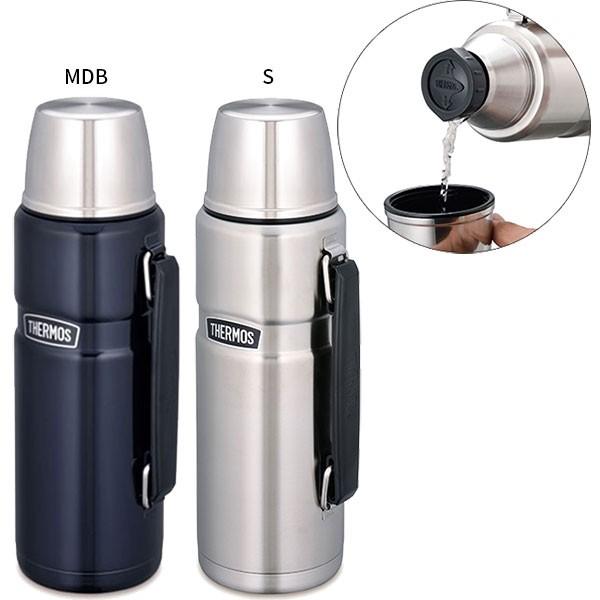 ステンレスボトル コップ付き 水筒 1.2L 保温保冷 サーモス THERMOS 丸洗い可能 アウトドア仕様 レジャー/ROB-001【2023C】