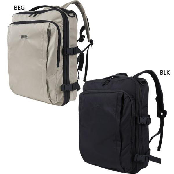 28-39L ユニバーサルオーバーオール メンズ レディース BT リュックサック デイパック バックパック バッグ 鞄 容量拡張ファスナー付 出張 撥水ナイロン ブラック 黒 ベージュ 送料無料 UNIVERSAL OVERALL UVO-199 UNIVERSAL OVERALL（ユニバーサルオーバーオール） 28-39L メンズ