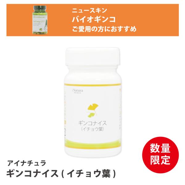 数量限定】ギンコナイス（イチョウ葉） アイナチュラプレミアム 60粒