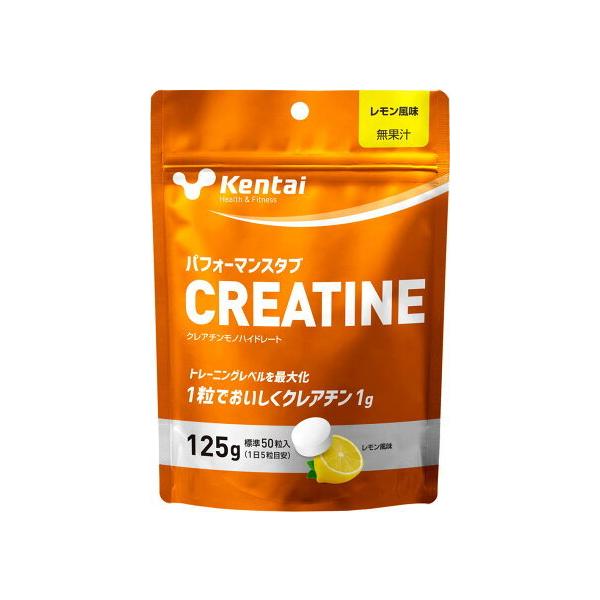 クレアチン＋ブドウ糖でパワートレーニングのクオリティアップに・ クレアチンを1粒当たり1g 配合・ 水なしで手軽においしく摂れるレモン風味のタブレット・ クレアチンの吸収をサポートするブドウ糖を配合・ おすすめ摂取タイミング：食後、トレーニ...