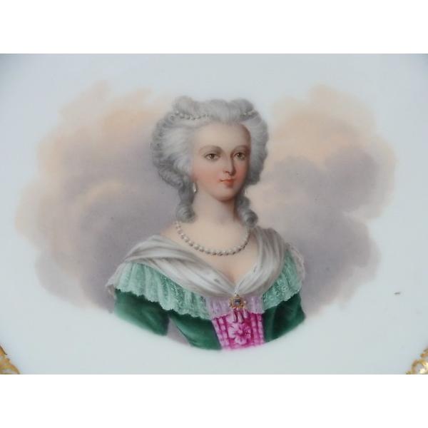 稀少 フランス 手描きのマリーアントワネット王妃 コバルト地に金盛りのキャビネットプレート Buyee Buyee Jasa Perwakilan Pembelian Barang Online Di Jepang