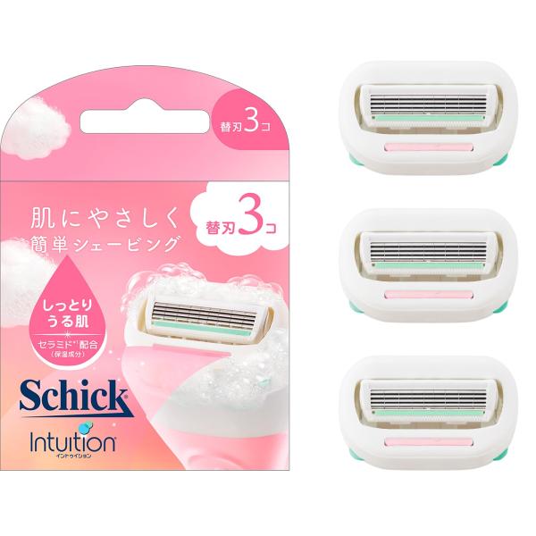 Schick(シック) イントゥイション しっとり肌 替刃(3コ入) 女性用 カミソリ