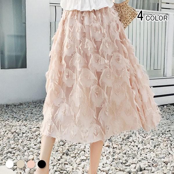 チュールスカート ロング フレアスカート マキシスカート スカート クジャク プリーツスカート ボリューム ウエストゴム 体型カバー レース レディース 裏地付き Bsk172 Viva 通販 Yahoo ショッピング