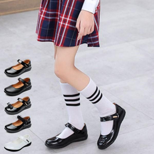 フラットシューズ ジュニア 子供 フォーマル エナメル 靴 子供靴 女の子 ナチュラル フォーマル靴 シンプル 幅広 甲高 かかと 踏める 疲れない 外反母趾 Btz267 Viva 通販 Yahoo ショッピング