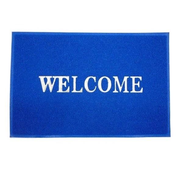 大判 LL 赤 青 ウェルカムマット 丸洗い可 120cm×80cm 店舗業務用 店舗用 オフィス用 玄関マット レッド