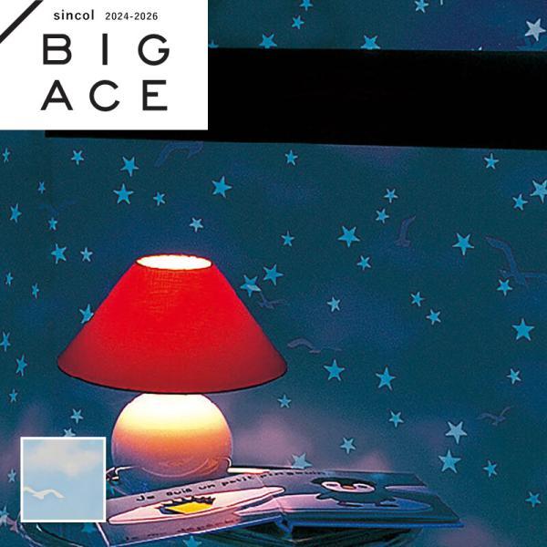 ビッグエース 大特価SALE BA7445 空 星 LED対応 蓄光壁紙 シンコール