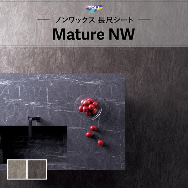 東リ（TOLI） 長尺シート 土足対応 マチュアNW 2mm厚 182cm巾 石目
