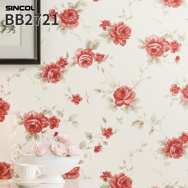 BEST BB2721 壁紙 フラワー 花柄 薔薇柄 バラ柄 華やぎ エレガント