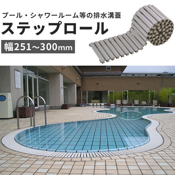 排水溝蓋 幅251〜300mm プール シャワールーム みずわ工業 ステップ
