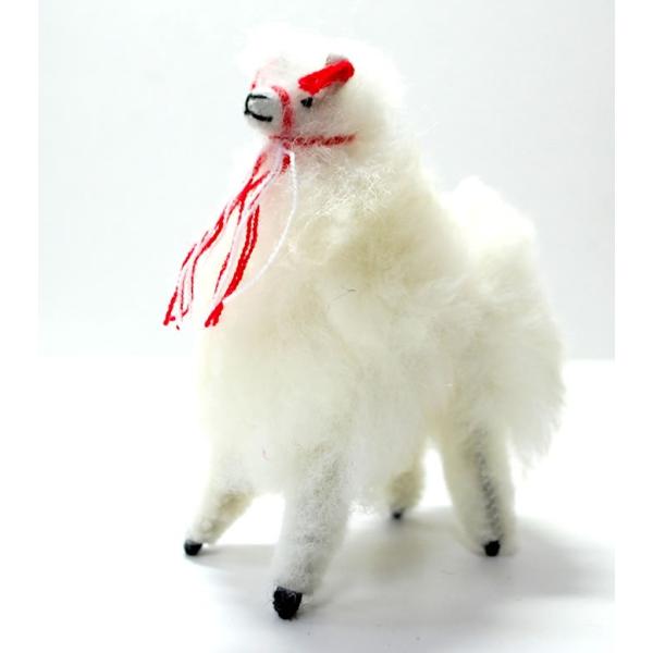 ALPACA 12cm】ふわふわアルパカのぬいぐるみ置物 約12cm