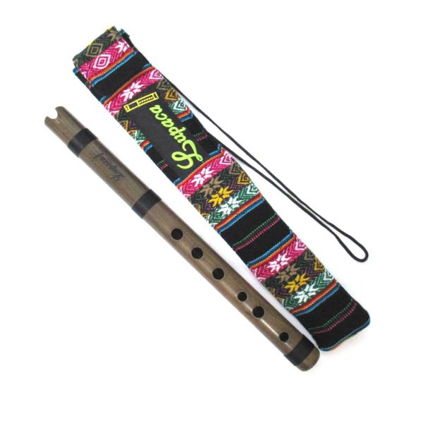 【美品】LUPACA ルパカ プロ用ケーナ G管 ワヤカン木 ケース付 LUPACA QUENA GUAYACAN PRO】ルパカ社のプロ用のワヤカン木ケーナ G管
