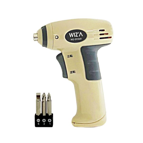 ウイザ WIZ'A 乾電池式ミニドライバー WZ−DC06D 工具 電動工具