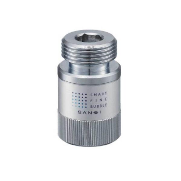 他サイト： 三栄水栓(SANEI) ウルトラファインバブル発生装置内蔵洗濯機用アダプター　PM100-20 PM100-20 シルバー ビバホームの商品画像