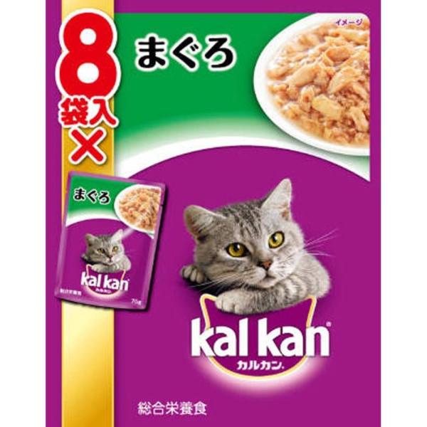 他サイト： カルカンパウチ　1歳から　まぐろ70ｇ×8Ｐ  ペット 猫フード パウチ カップ ビバホームの商品画像