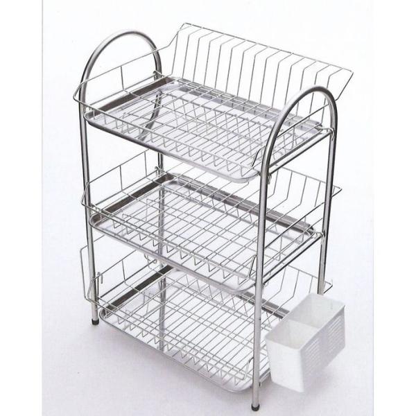 ■原産国中国■採寸3段:商品サイズ（約）幅390×奥行300×高さ570mm、耐荷重上段/2kg、中段/3kg、下段/5kg、重量（約）3.2kg