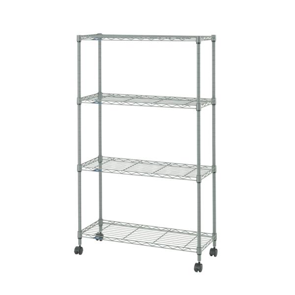 新品箱入りルミナススチールラック ルミナスEXラック4段75W EX7512−4GY 防錆加工 収納 スチール