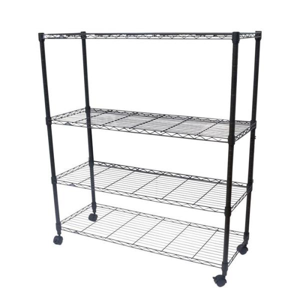 ■素材シェルフ（棚）・ポール：スチール（ニッケルメッキ）、スリーブ：ABS樹脂■原産国ー■採寸110cm幅:サイズ幅111cm×奥行41cm×高さ125.5cm、シェルフ内寸幅103.5cm×奥行33.5cm、ポール径25mm