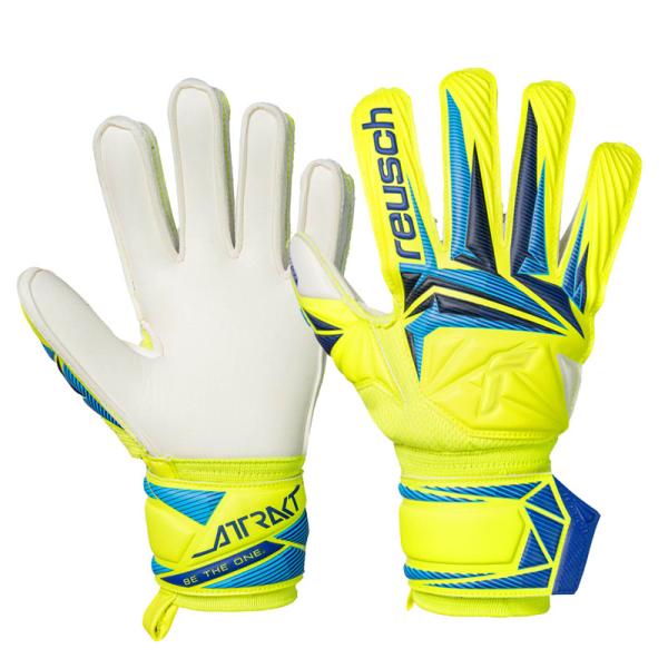 reusch アトラクト アドバンス ジュニア衝撃吸収・耐久性に優れたアドバンスパームを使用したモデル。■パーム:ロイシュグリップアドバンス■カット:エクスパンスカット■カフ:エラスティックカフ■サイズ：4〜7■カラー：(2005)セイフテ...