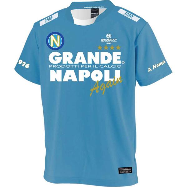GRANDE.F.P グランデエフピー Campioni D’Italia 2024-2025.Napoli.昇華転写チャンピオンTシャツ フットサル 半袖Ｔシャツ gfph25004-83