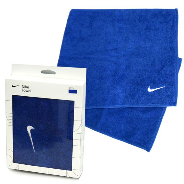 NIKE(ナイキ) ナイキ ソリッドコアタオル ミディアム スポーツタオル フェイスタオル ロゴ刺繍 汗拭きタオル TW2001 ロイヤル