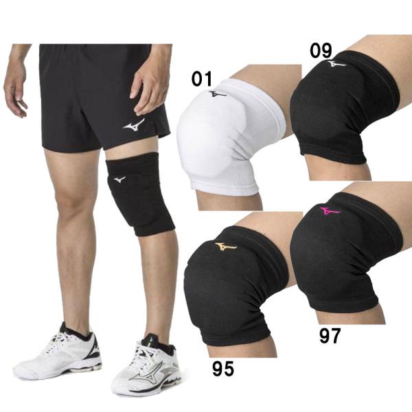 MIZUNO 膝サポーター(パッド有/1個入り)(バレーボール) 屈曲性を上げる為、パッドに多くの切り込みを入れています。サイドまで衝撃吸収するタイプです。（旧品番：V2MY8002）■素材本体：ポリエステル、ゴム、綿、その他パッド：ポリエ...