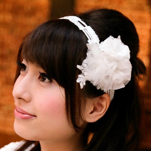 ヘッドドレス ウエディング ブライダル カチューシャ カチューム