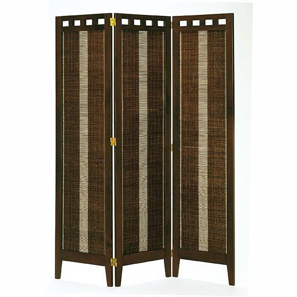 曙工芸製作所 3連スクリーン エスニック色 W41.6×3P H130 天然木