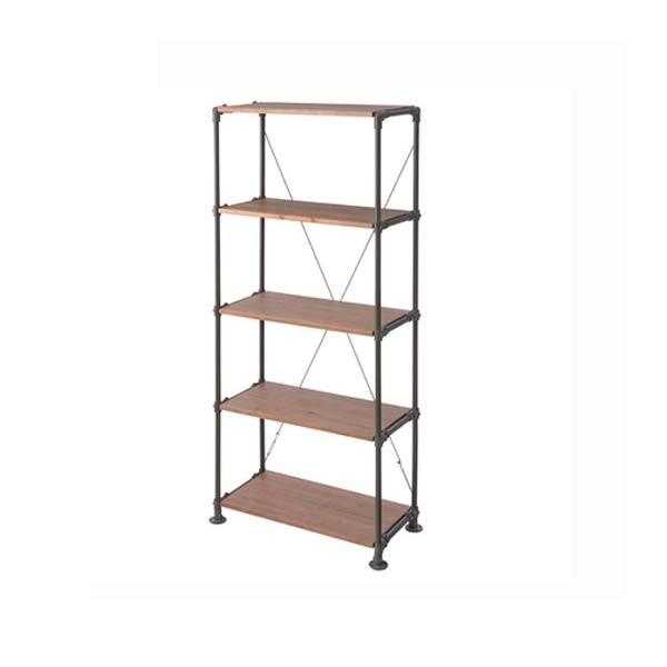 東谷 4段 シェルフ W88 D45 H180 天然木 オープン棚 ラック WPS-343
