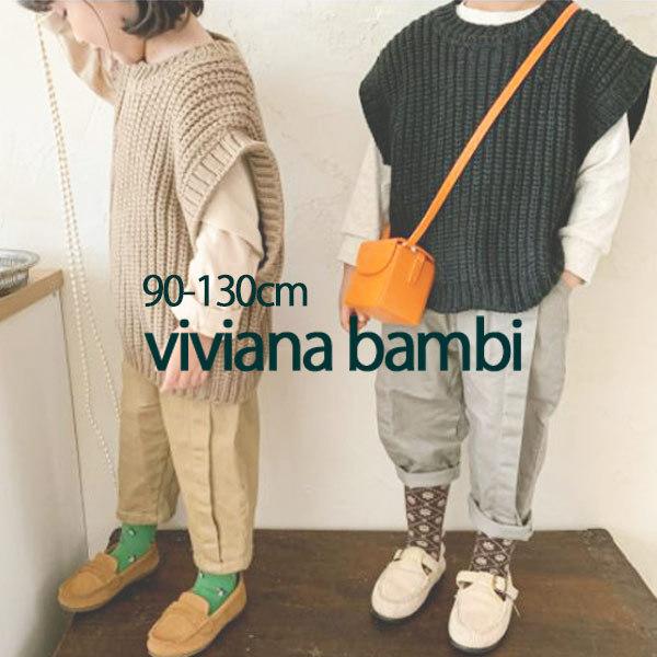 子供服 ニットベスト 女の子 男の子 ニット 秋冬 トレンド 韓国子供服 90 100 110 1 130 Bt 2110 18 Viviana Bambi 通販 Yahoo ショッピング