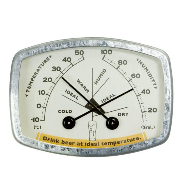K925-1284BE THERMO-HYGROMETER BEER サーモハイグロメーター ビール 温湿度計 定形外郵便でで1個までなら390円で送付 DULTON ダルトン