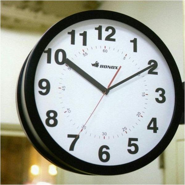 _utFCXEH[NbN Double faces wall clock ʎv Ǌ| Xܔi _g DULTON S82429 S82429BK 