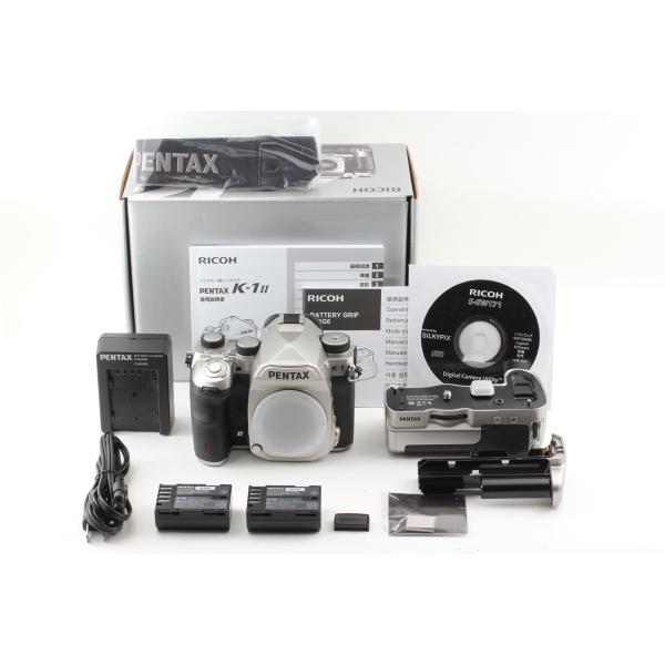 【撮影枚数322枚】PENTAX K-1 Limited Silver（Mark II アップ) D-BG6 バッテリー×2 メタルホットシュー付属