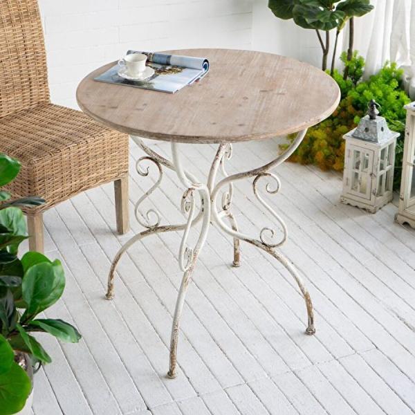 ブランドジュリエ 　ラウンドテーブル 　フレンチ 　シャビー 　丸テーブル ブランドジュリエ ラウンドテーブル フレンチ シャビー 丸テーブル