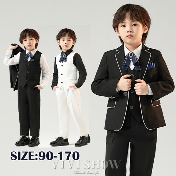 小学生 男子 卒業式 男の子 スーツ 結婚式服装 子供 発表会 入学式 子供スーツ キッズスーツ 子どもスーツ フォーマル フォーマルスーツ 発表会 子供服 七五三    ポイント利用ブランド名：VIVISHOW商標登録番号：第５９１０５４...