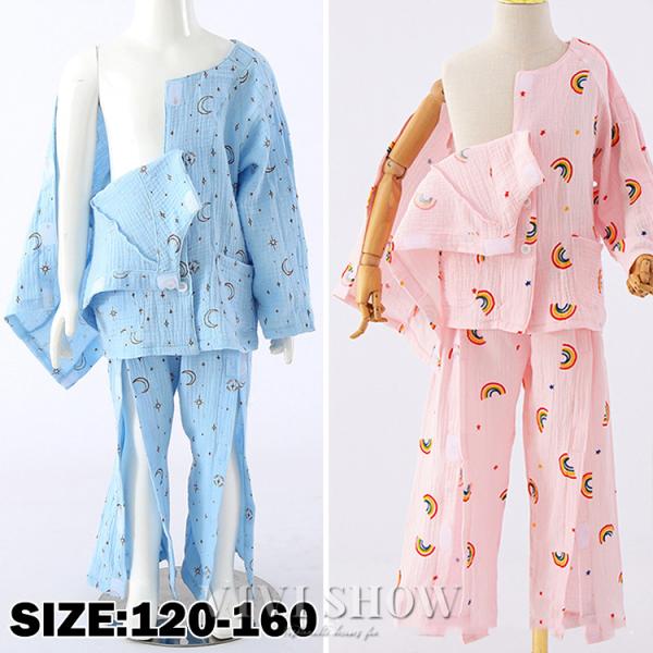 キッズ介護パジャマ 入院服 骨折 前あきパジャマ キッズ マジックテープ 介護服 サイドオープンズボン セットアップ便利服 フルオープン    ポイント利用ブランド名：VIVISHOW商標登録番号：第５９１０５４０号■素材：ポリエステルなど...