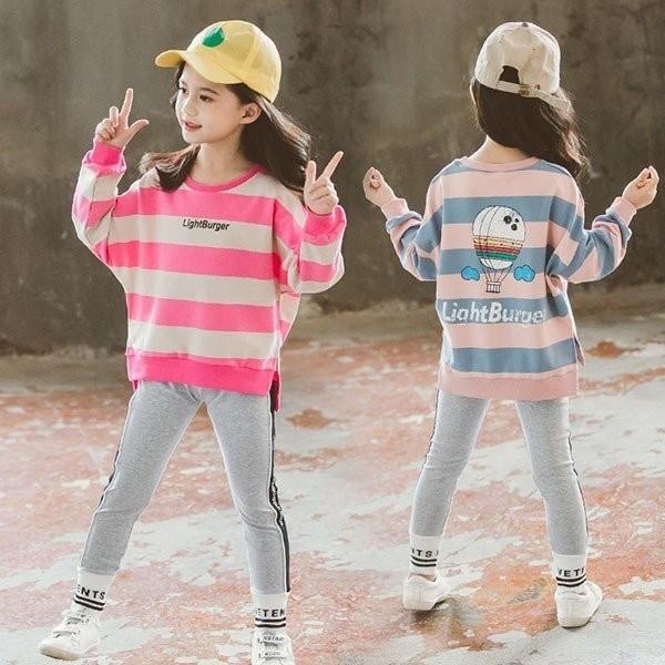 子供服 セットアップ 女の子 長袖 春秋 秋着 上下セット 韓国子供服 