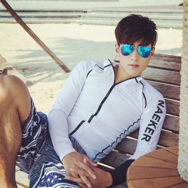 人気の日本の髪型 ロイヤリティフリー水着 上 着 メンズ