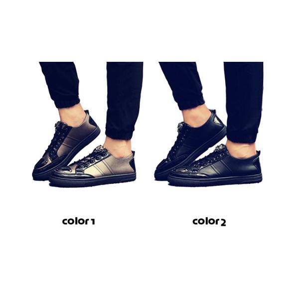 スニーカー メンズ ローカット  カジュアルシューズ スポーツ レースアップ カッコイイ ファッション 運動 男性用 靴 おしゃれ 春秋新作 VIVISHOW｜vivishow777