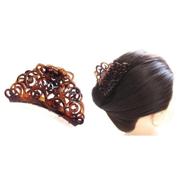 ヘアクリップ 大 フランス製 バンスクリップ すかし模様 唐草模様 パンス 夜会巻き まとめ髪 Buyee Buyee Japanese Proxy Service Buy From Japan Bot Online