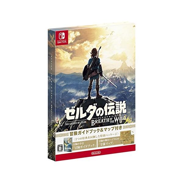 (未使用･未開封品)　ゼルダの伝説 ブレス オブ ザ ワイルド ~冒険ガイドブック&マップ付き~  - Switch 6k88evb ゼルダの伝説 ブレス オブ ザ ワイルド ~冒険ガイドブック&マップ付き