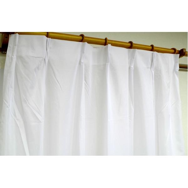 【商品名】 外から見えにくいレースカーテン 目隠し / 2枚組 100×108cm / ホワイト 遮熱 遮像 断熱 UVカット90％以上 『ローレル』 九装 【ジャンル・特徴】 UVカット90％以上で見えにくい！エコな遮像レースカーテン [...