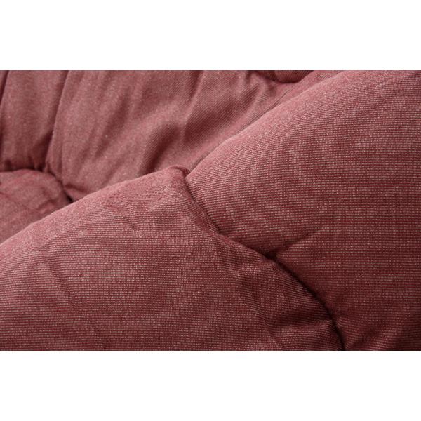 シンプル こたつ布団 〔丸形 グレイ 直径約225cm〕 厚掛けタイプ 洗える 綿100% 〔リビング〕爆買