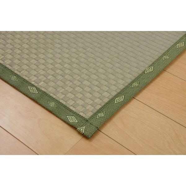 い草 上敷き/ラグマット 〔団地間2畳 約170×170cm〕 正方形 市松柄 日本製 抗菌 防臭 消臭 調湿 空気清浄爆買