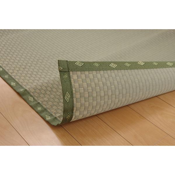 い草 上敷き/ラグマット 〔団地間3畳 約170×255cm〕 長方形 市松柄 日本製 抗菌 防臭 消臭 調湿 空気清浄爆買