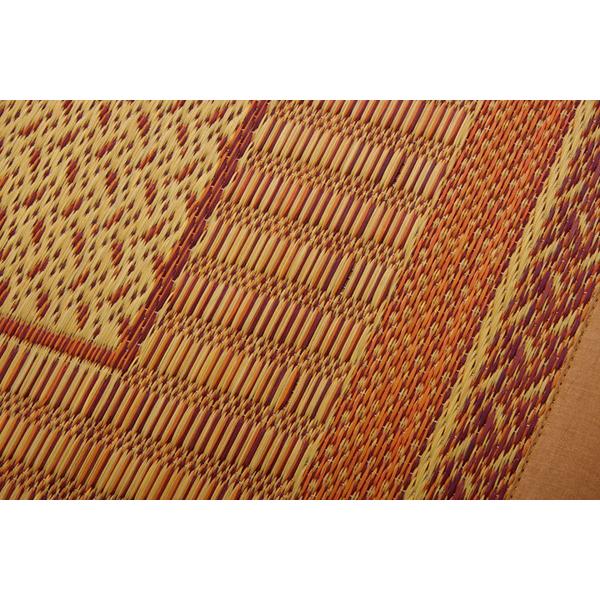 日本製い草 玄関マット/フロアマット 〔ネイビー 約60×120cm〕 長方形 日本製 防滑 抗菌 防臭 消臭 調湿 空気清浄〔入口 リビング〕爆買